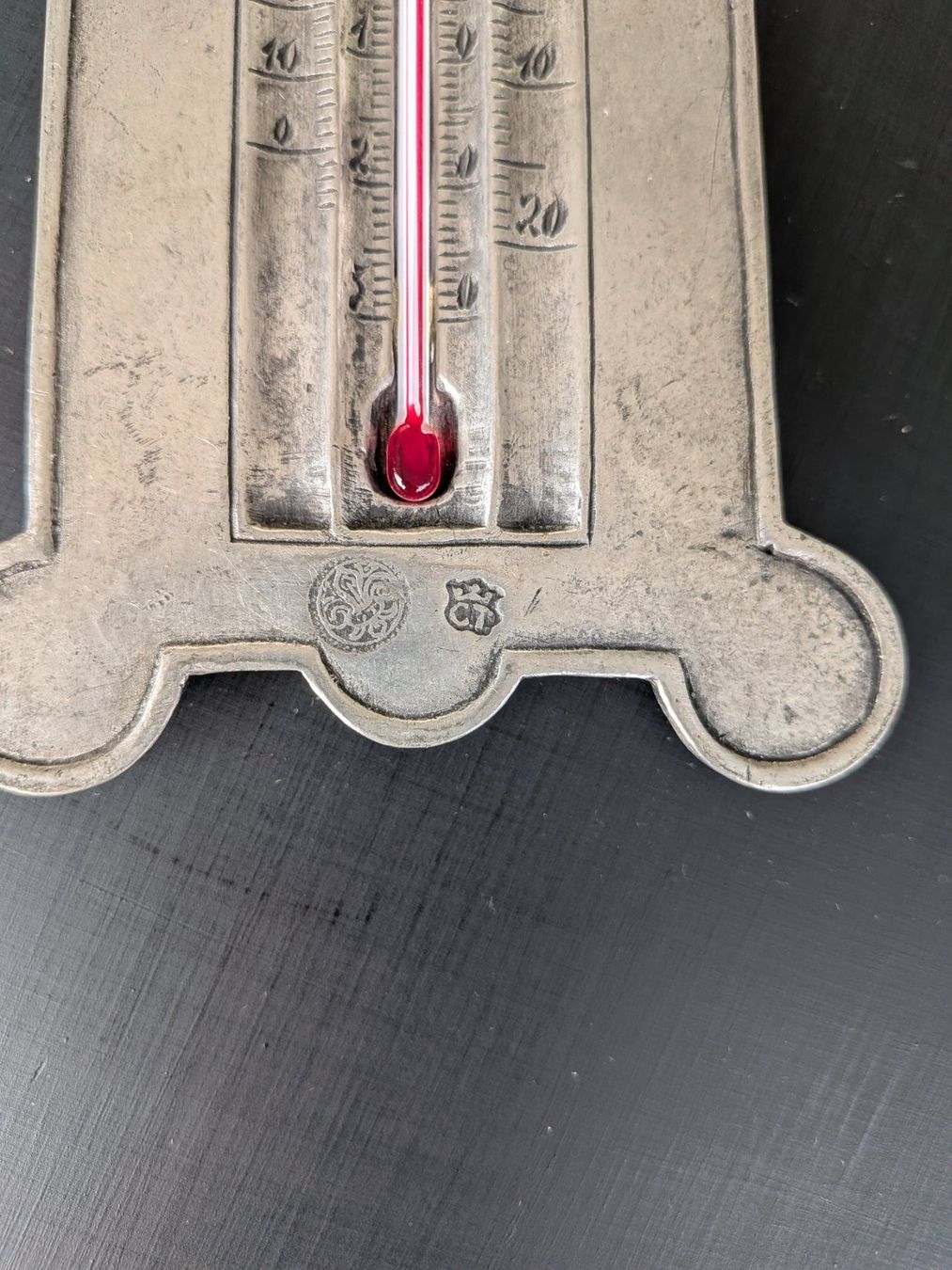 Sonstiges für Haushalt & Wohnen: Alter Zinn Thermometer – Gebraucht aus Emmen von magelan 1