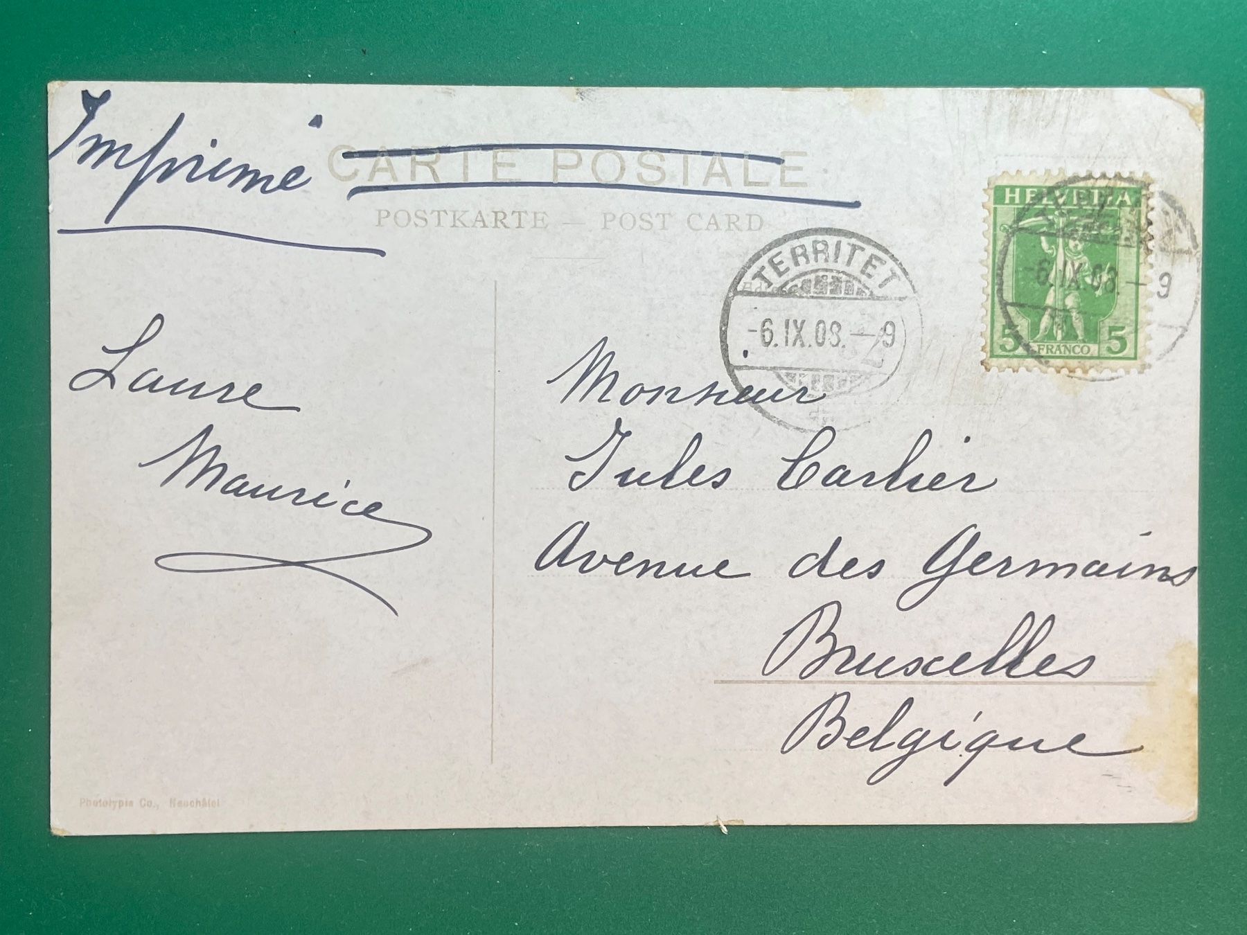 Ansichtskarten: Château de Chillon - vori 1908 – Gebraucht aus Steg VS von danwer74 1