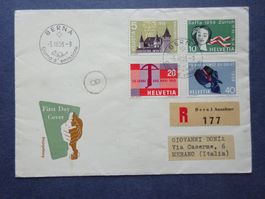 1958 Z-Nr. 334 - 337 FDC BERNA - SBK2020 120.00