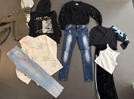 Tolles Paket für coole Mädchen Gr. 146