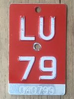 LU 79 - VELONUMMER . FAHRRADSCHILD - LU 79 - PLAQUE DE VELO