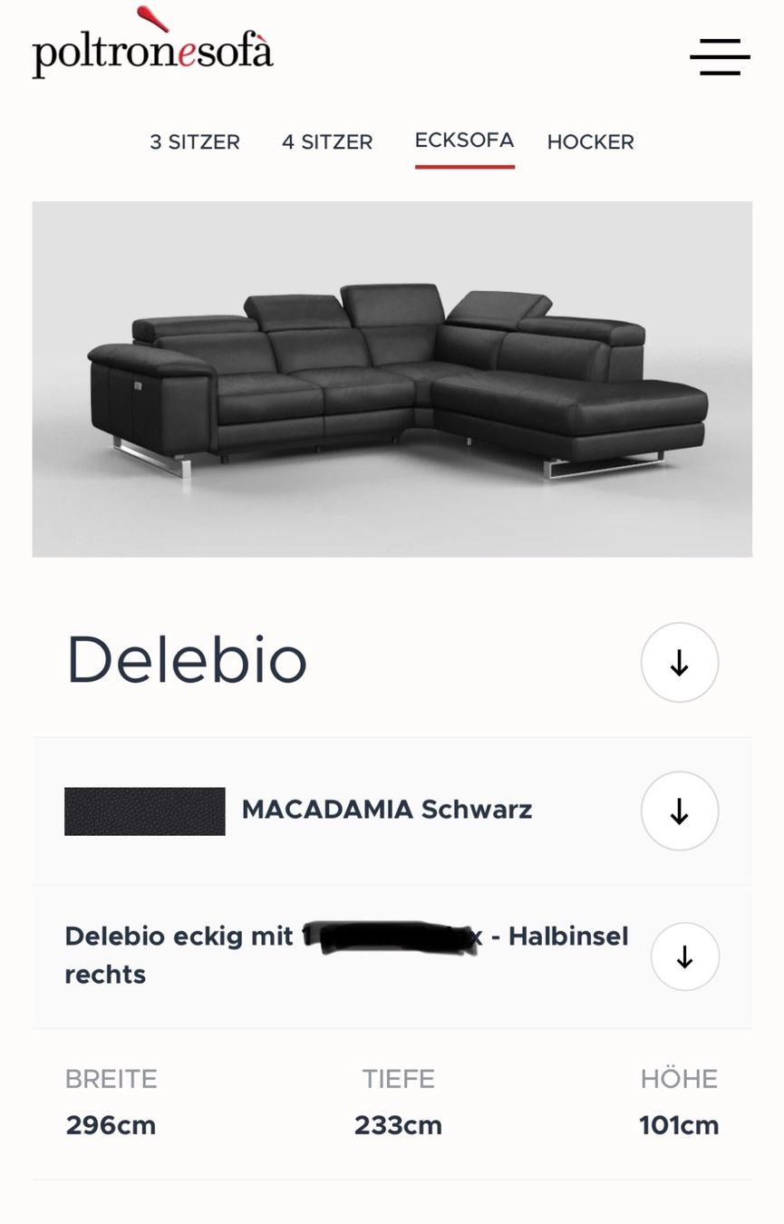 Sofas: Schwarzes Ecksofa aus Leder – Gebraucht aus Birmenstorf AG von Paolo074 4