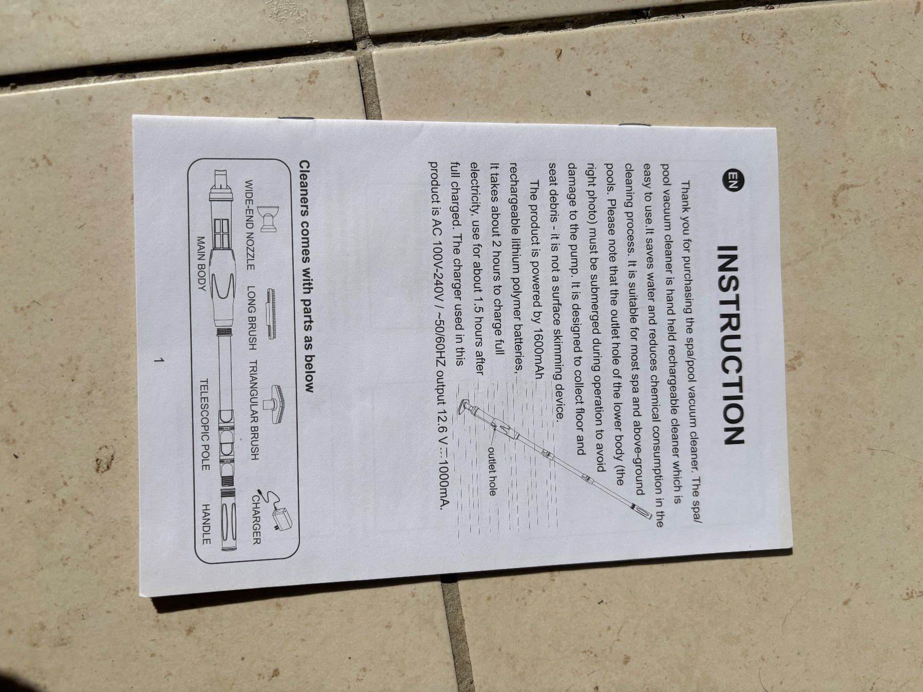 Aspirapolveri & Accessori: Aspirapolvere per SPA / Piscina – Nuovo e nell'imballaggio originale da Broglio venduto da ico_bvt8 1