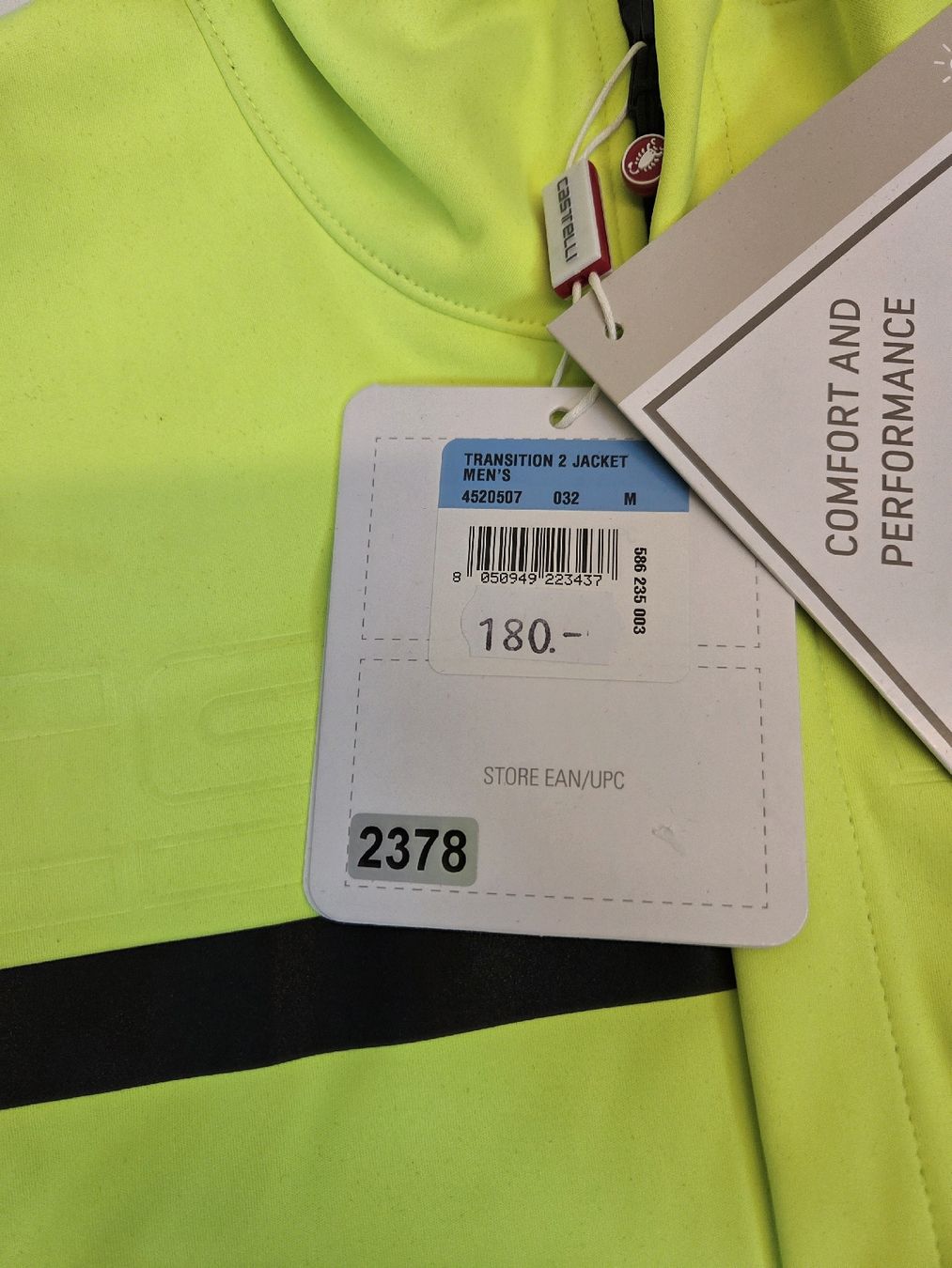 Castelli Giacche: Castelli Transition 2 Jacke / Velojacke Herren Gr. M – Nuovo e nell'imballaggio originale da Braunau venduto da Brand-Store 7