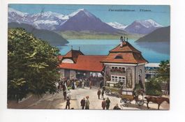 VITZNAU Bahnhof - Schiff - Pferde-Kutschen
