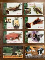 8 Telefonkarten Singapur Tiere