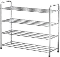 Schuhregal Schuhablage Edelstahl 4 Ebenen für 12 16 Paar