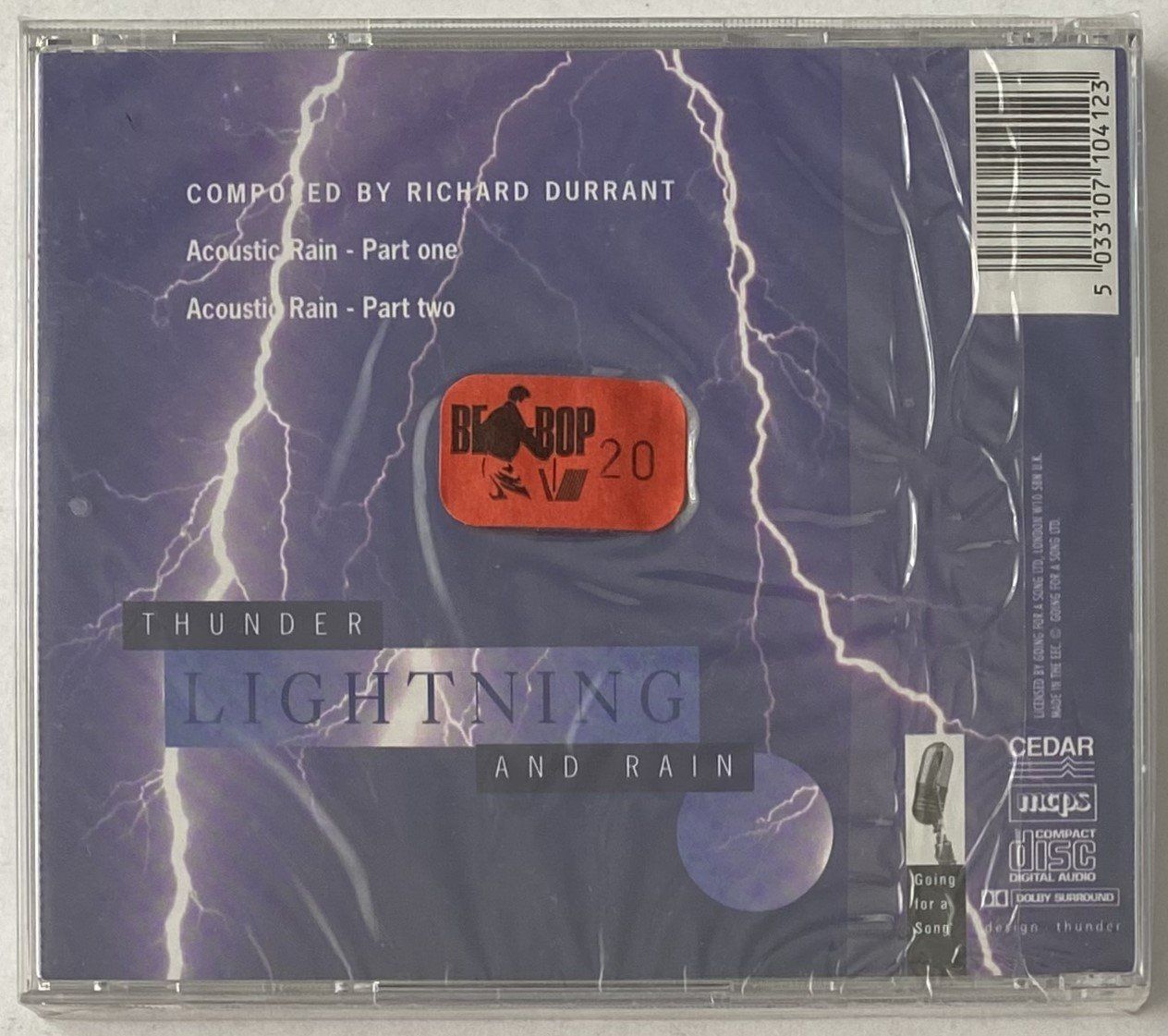 CD: Richard Durrant, Thunder Lightning And Rain – Nuovo e nell'imballaggio originale da Flums venduto da Asquillo 1