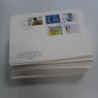 100 FDC's mit Einzelmarken + Sätz ! Preiswert angesetzt !
