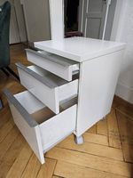 IKEA Büromöbel auf Rollen, weiss Hochglanz