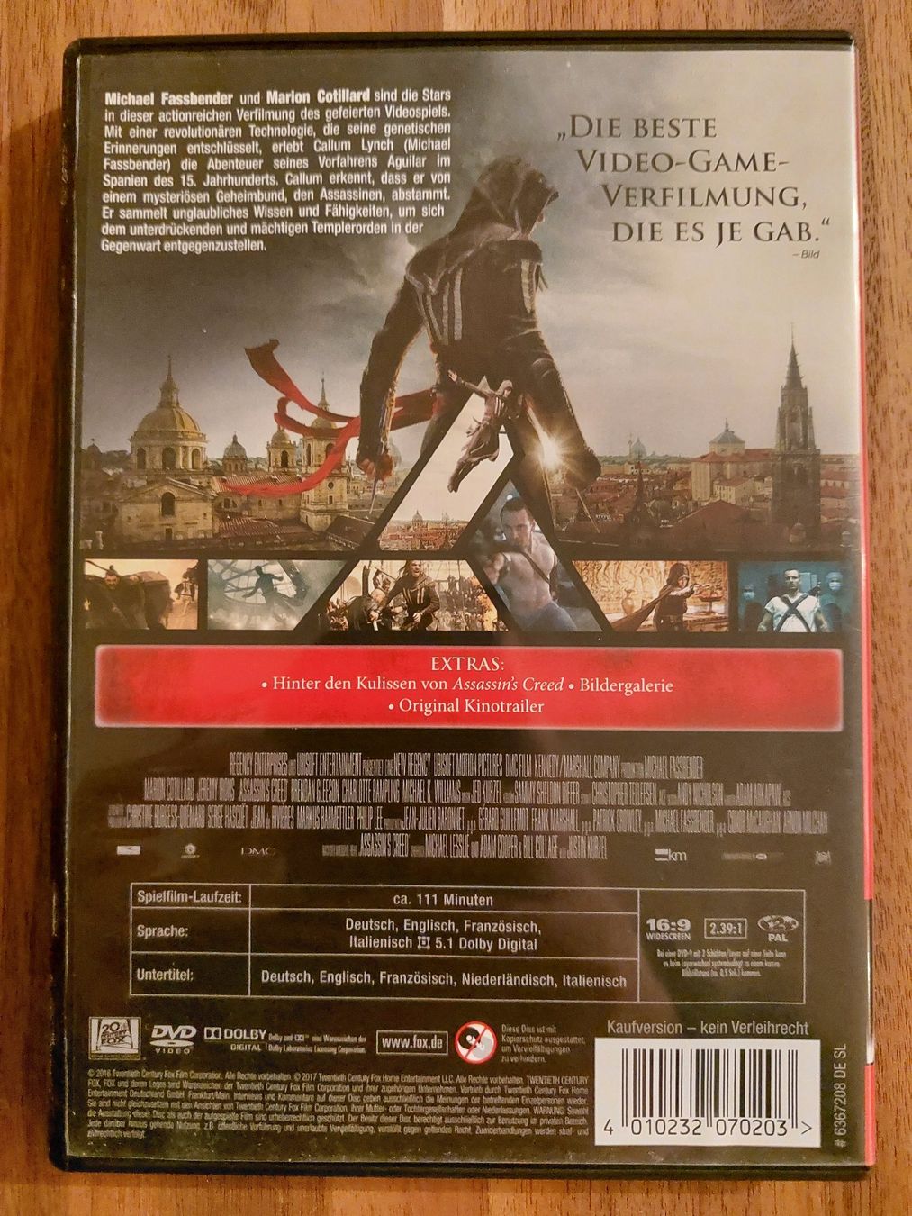 Tutti i DVDs: DVD - Assassins Creed – Usato da Rheinfelden venduto da FilmAuktion 1