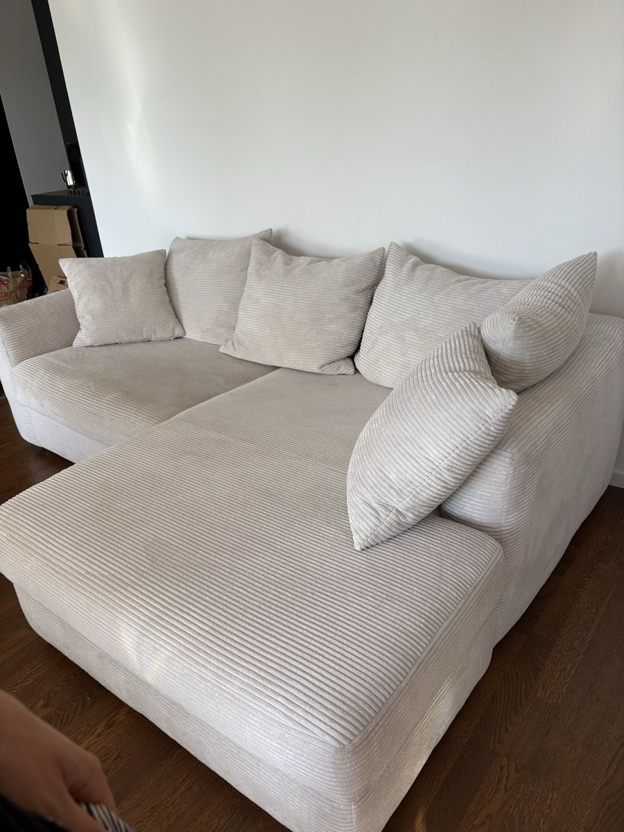 Sofas: Traumhaftes Eck-Cord-Sofa Hell – Gebraucht aus Schliern b. Köniz von jenniferleanda 3