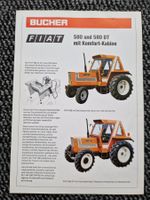 Original Prospekt Traktor Fiat 580 + 580 DT