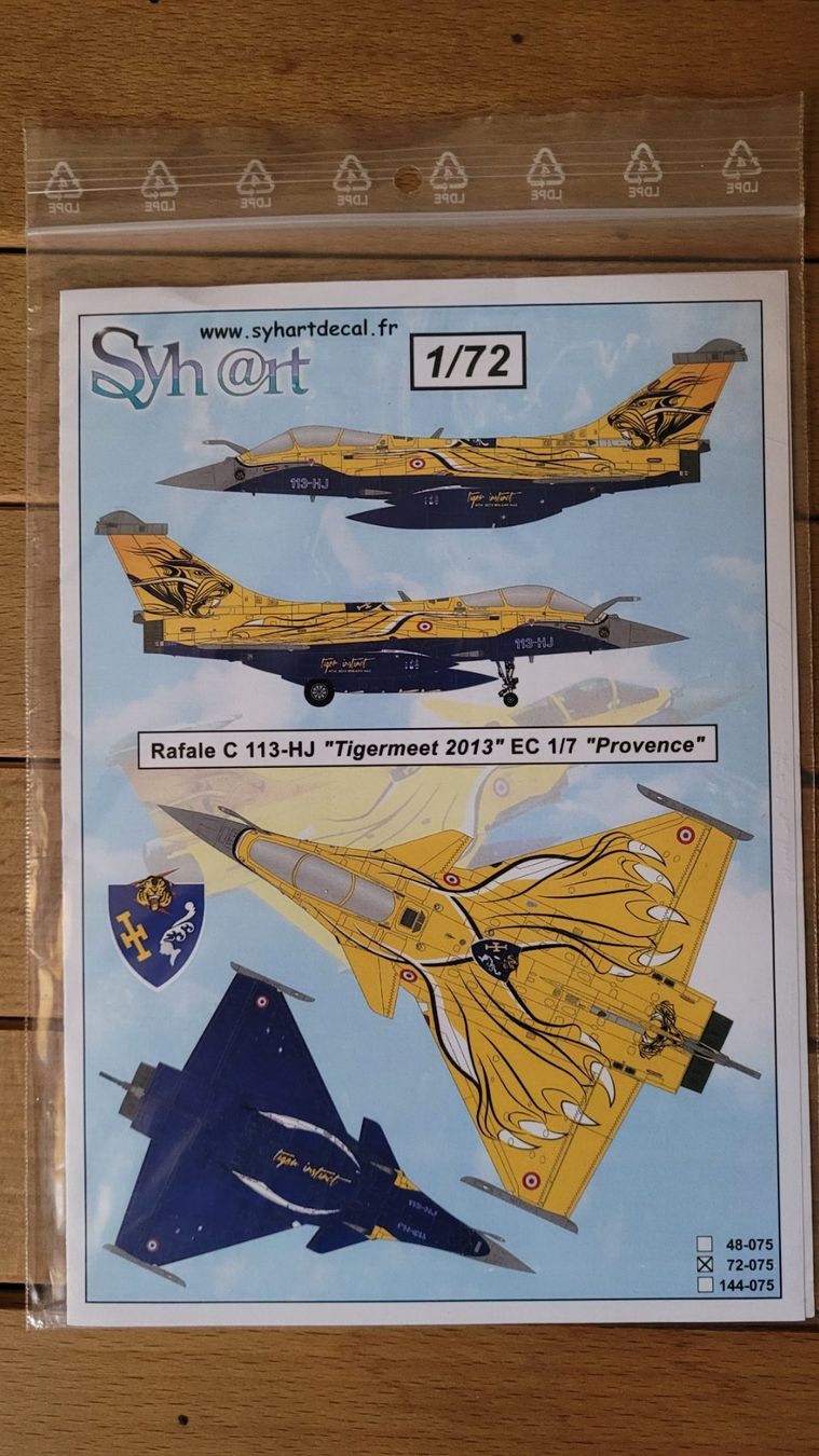 Kit di modellismo & Modellini statici: Decals Rafale Tigermeet 1/72 – Nuovo e nell'imballaggio originale da Brienz BE venduto da MacValley