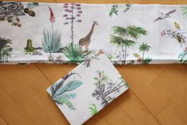 2x Kissenbezüge Christian Fischbacher, Satin Tropic, NEU
