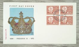 TR13 Enveloppe + Timbre Danmark 1972