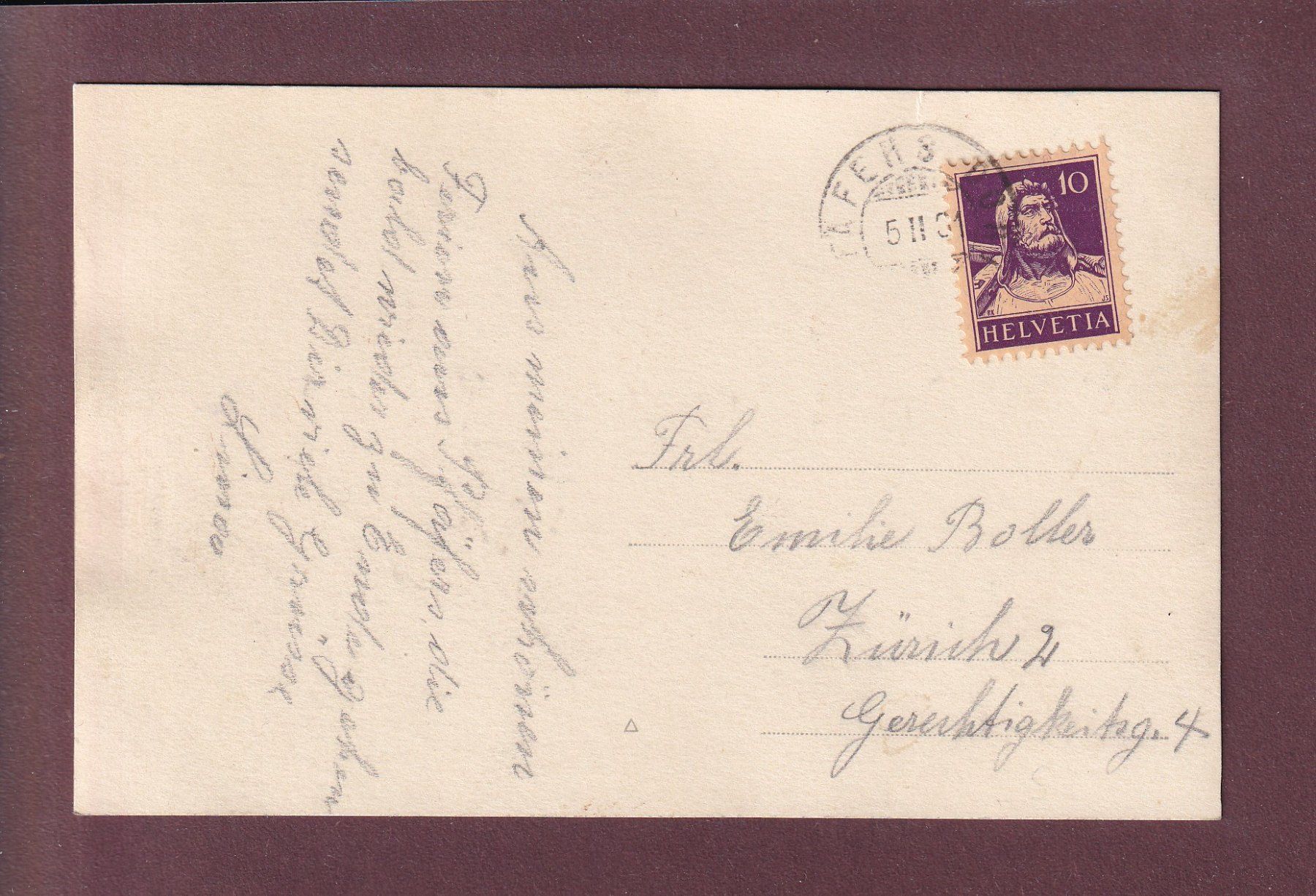 Ansichtskarten: Bad Ragaz - Am GIESSENPARKSEE - 1931 – Gebraucht aus Pully von nicecards 1