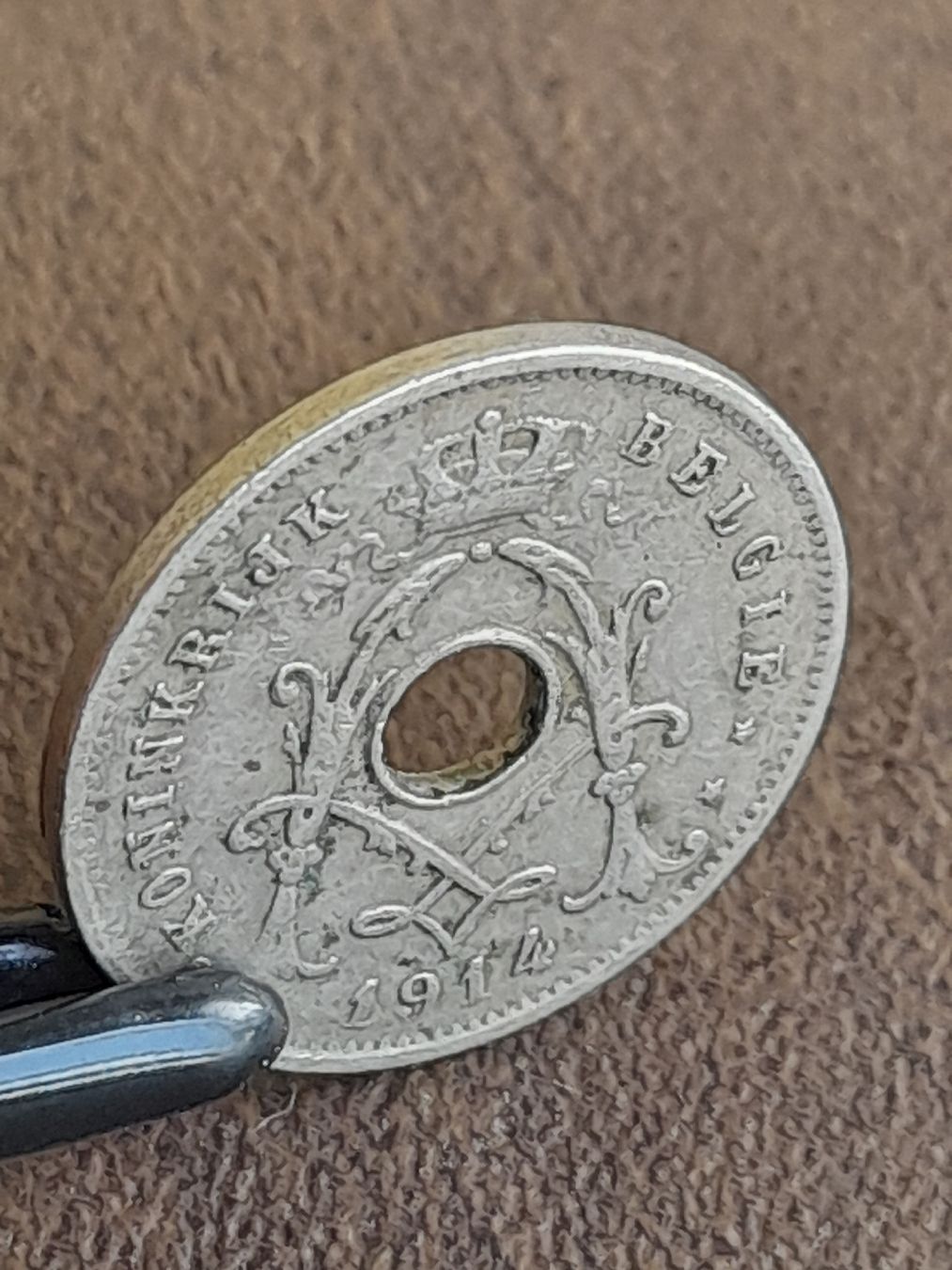Alle Münzen: 5 Centimes 1914 Belgien  – Gebraucht aus Basel von Basel_20 6