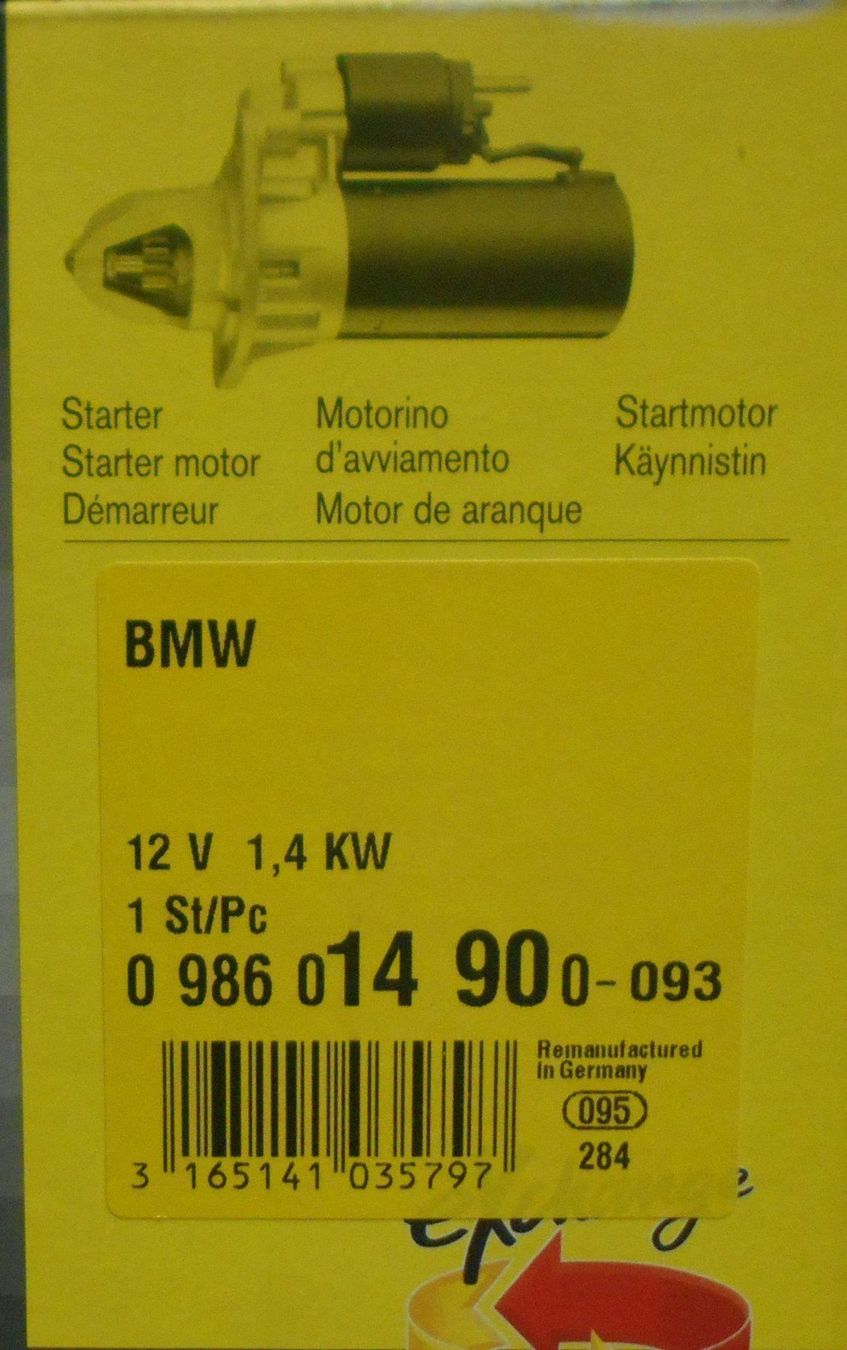 BMW Alle Autoersatzteile: Anlasser + Alternator für Young+Oldtimer – Neu und originalverpackt aus Altstätten SG von Ivo010