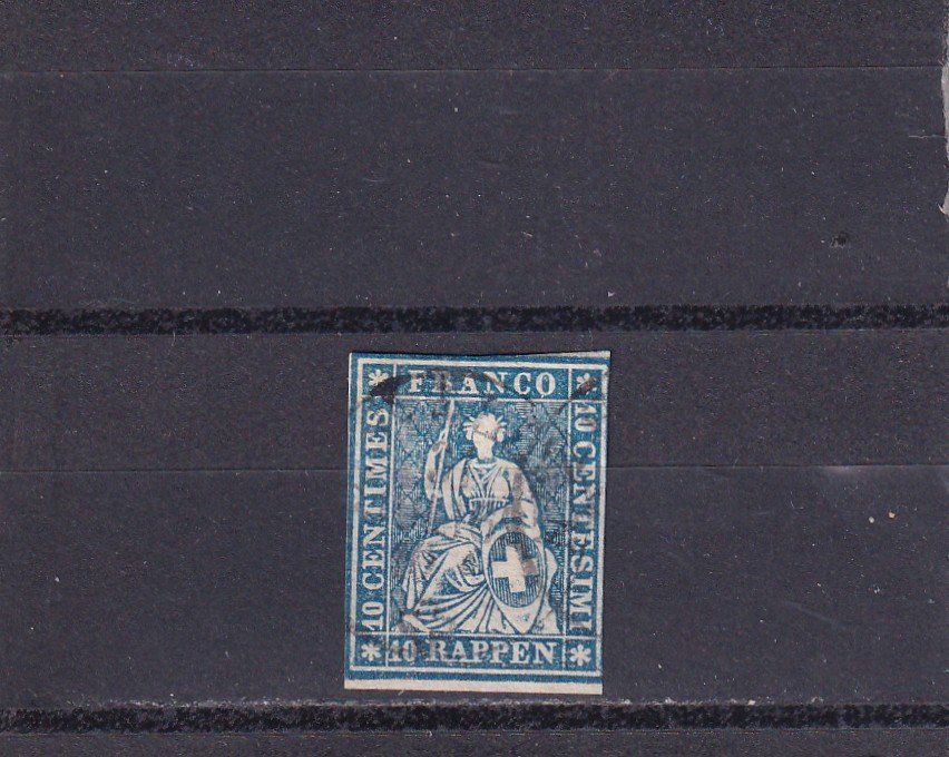 Tutti i francobolli: 1856-57 Sitzende Helvetia – Usato da Birsfelden venduto da chr_yq2g