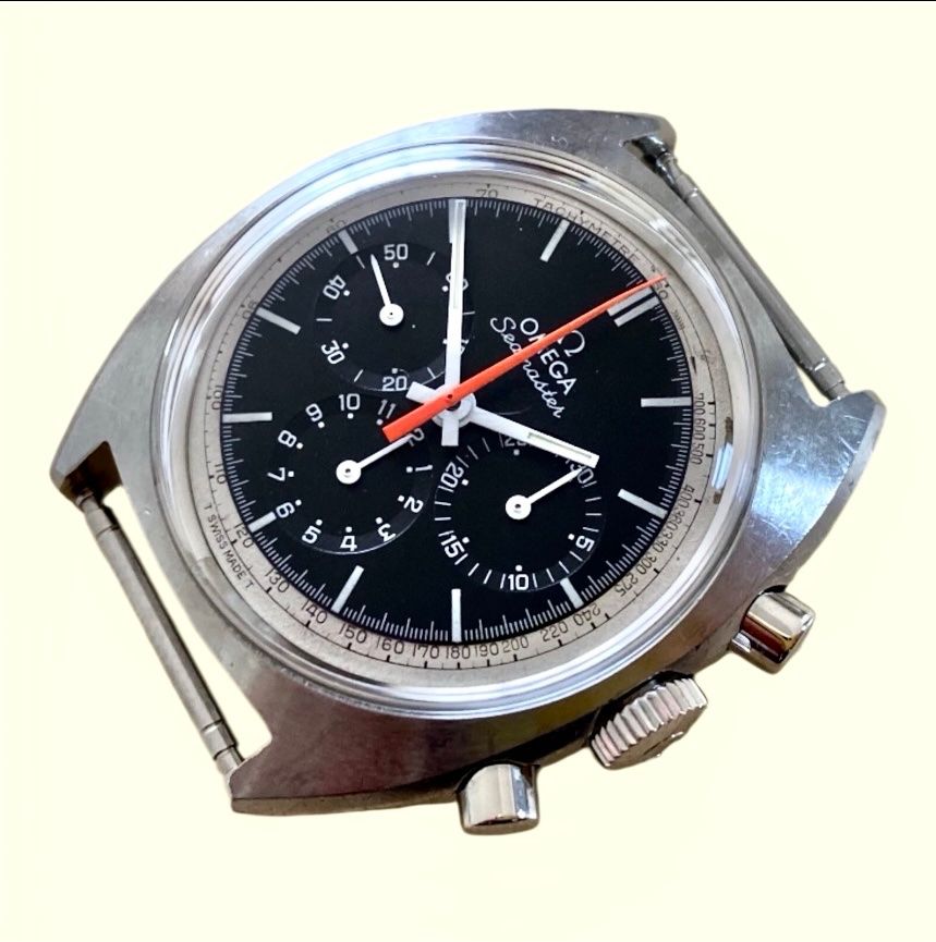 Omega Orologi: Omega Seamaster Vintage Chronograph – Usato da lyss venduto da Uhrenparadies 1