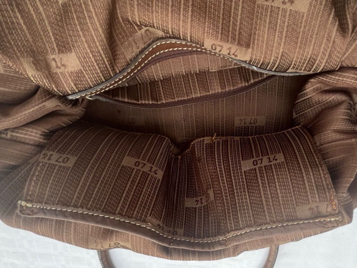 07 14 Taschen für Damen: 0714 Echtleder Handtasche Braun erweiterbar – Gebraucht aus Bözberg von sojana 5
