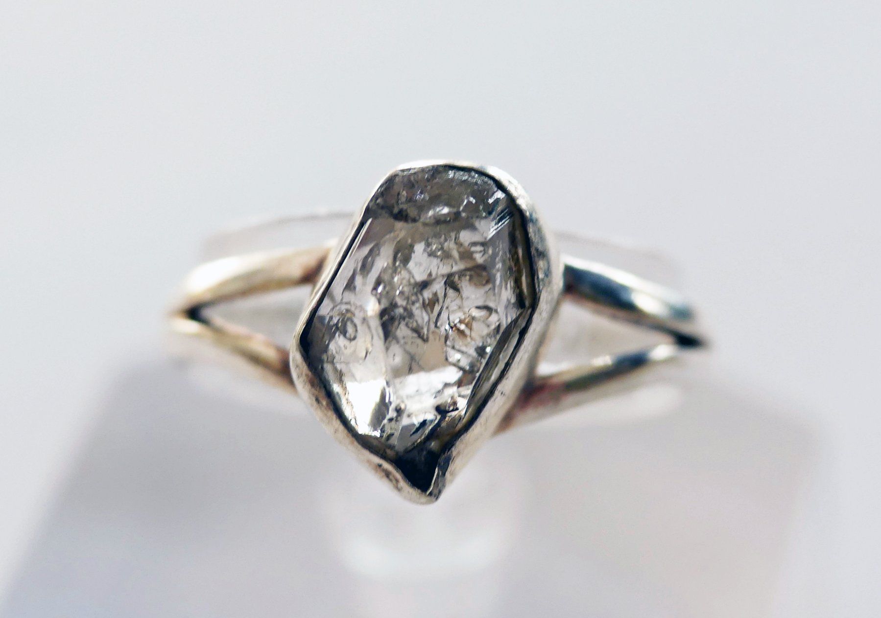 Anelli: Ring Silber 925 mit Herkimer-Diamant – Nuovo e nell'imballaggio originale da Matten b. Interlaken venduto da kero71 5