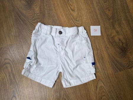 Stoffhose, Shorts, kurze Hose weiss Gr. 98