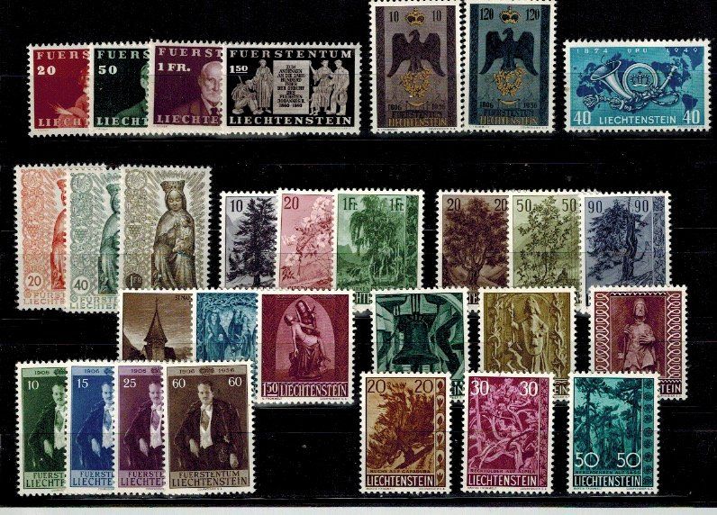 Alle Briefmarken: FL postfrisch** 1609.- – Gebraucht aus Aarwangen von Suomo48 2