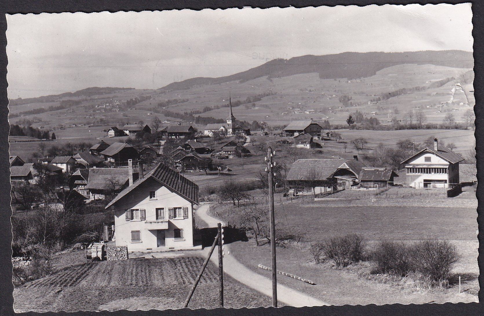 Cartoline postali: Hauteville Dorfansicht – Usato da Olten venduto da clotaldi