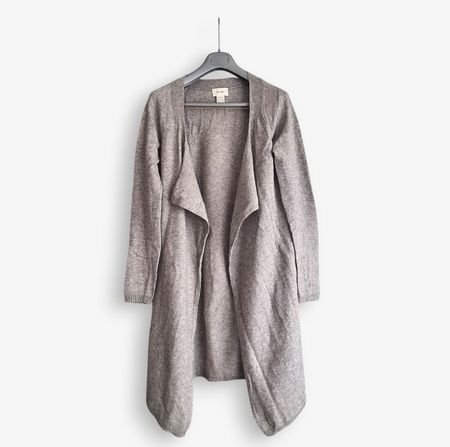 Cardigan long SOFTGREY 100% cachemire, Taille 36/38