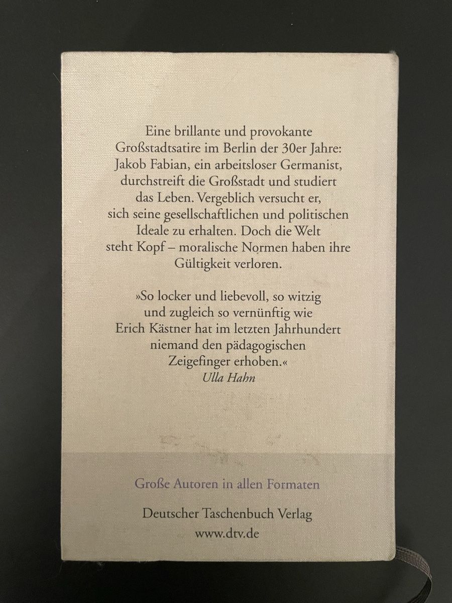 Libri: Erich Kästner - Fabian – Usato da Zürich venduto da Seryy 1