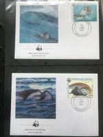 Mauretanien 1986 Satz WWF Mittelmeer-Mönchsrobbe illustr.FDC