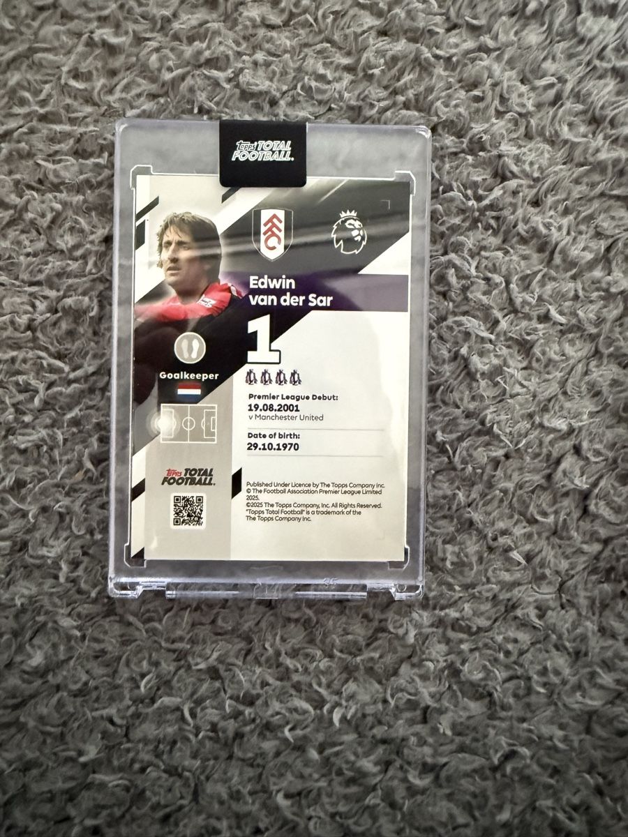 Topps Carte collezionabili: 1/1 Edwin van der Sar – Nuovo e nell'imballaggio originale da Suhr venduto da rea_656p 1