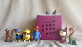 Toniebox Beere (Pink) inkl. Ladestation & 6 Tonies Figuren