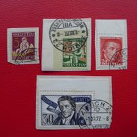 1927 Pro Juventute: J41-J44 Serie mit Ersttags-Stempeln, RAR