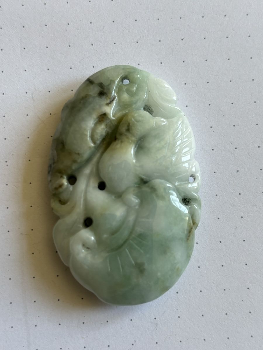 Pendentifs: echter Jade Anhänger handgeschnitzt – D'occasion à Bern par Himmelsherold 1