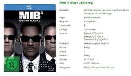 Men in Black 3 - Blu-Ray