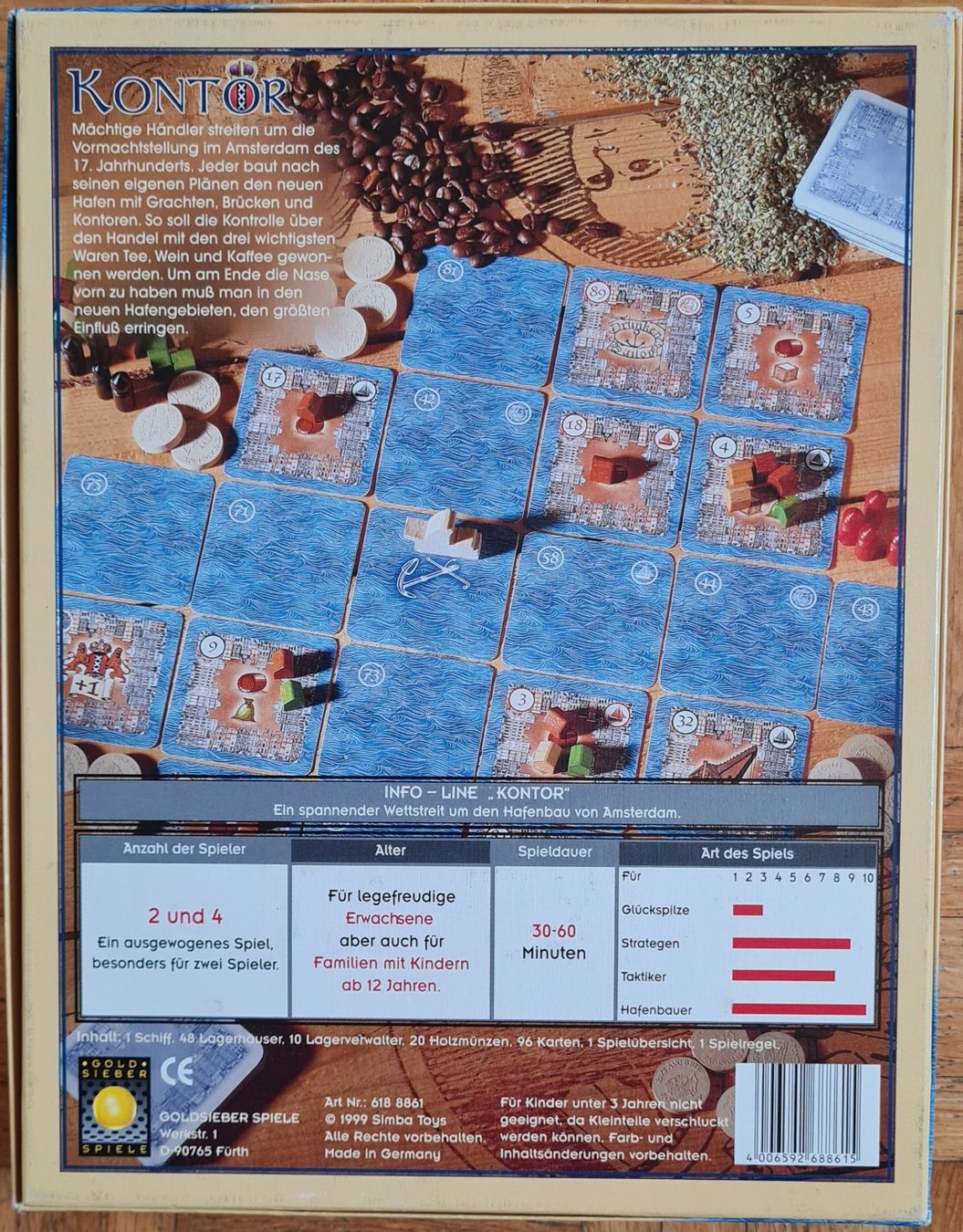 Giochi: Brettspiel "Kontor" mit Erweiterungen – Usato da Zürich venduto da Desmond01 1
