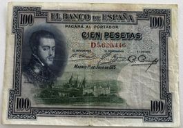 Spanien 100 Pesetas 1925