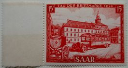 1954 Saar 15 Fr. Tag der Briefmarke postfrisch**