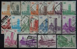 Belgien Eisenbahn Lot mit alten Werten XII