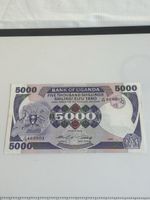 Uganda 5000 Shillings Banknote 1986, Sammlerstück,(I3)
