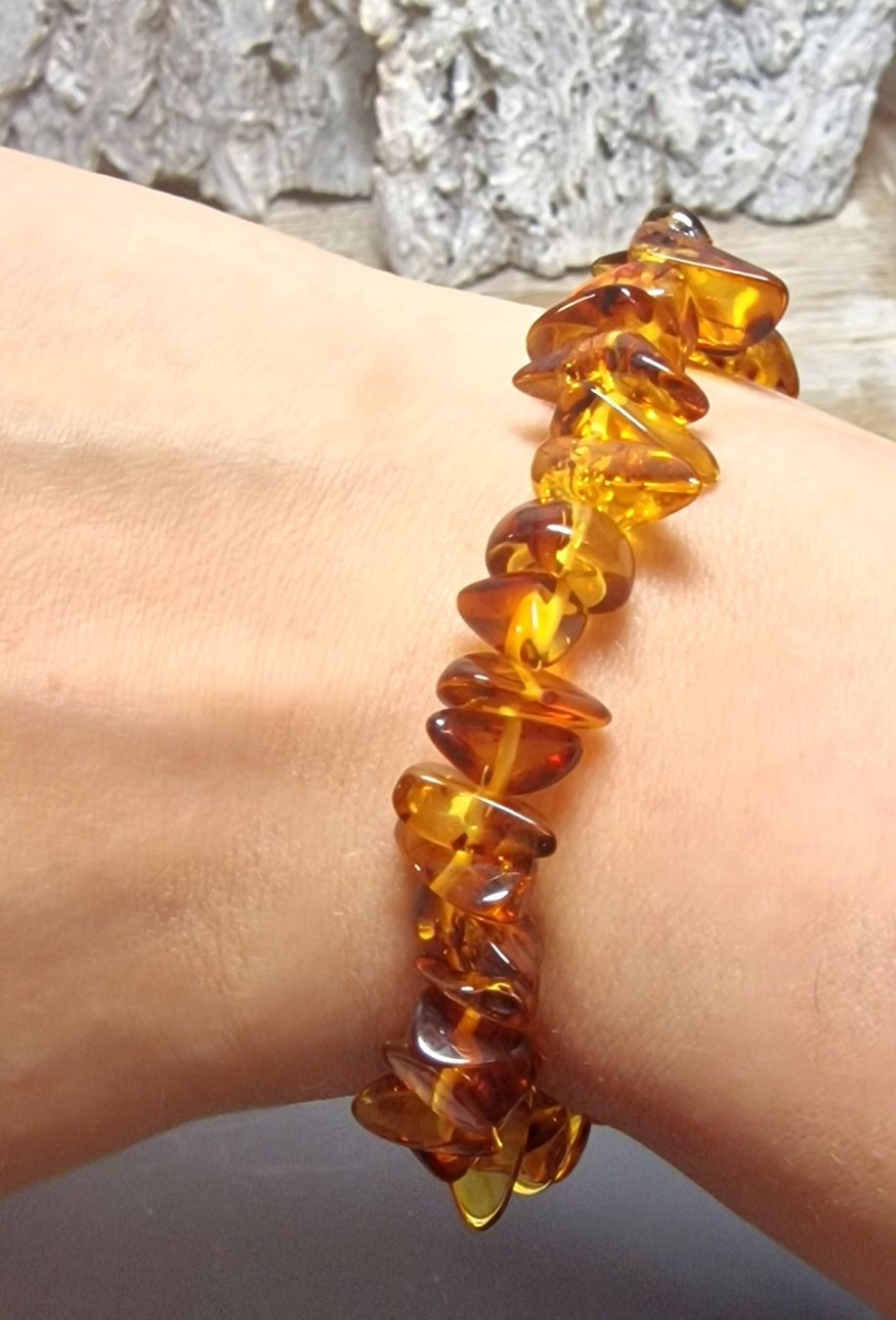 Mineralien & Heilsteine: Bernstein Splitterarmband – Neu (gemäss Beschreibung) aus Matzingen von Shay_Crystalz