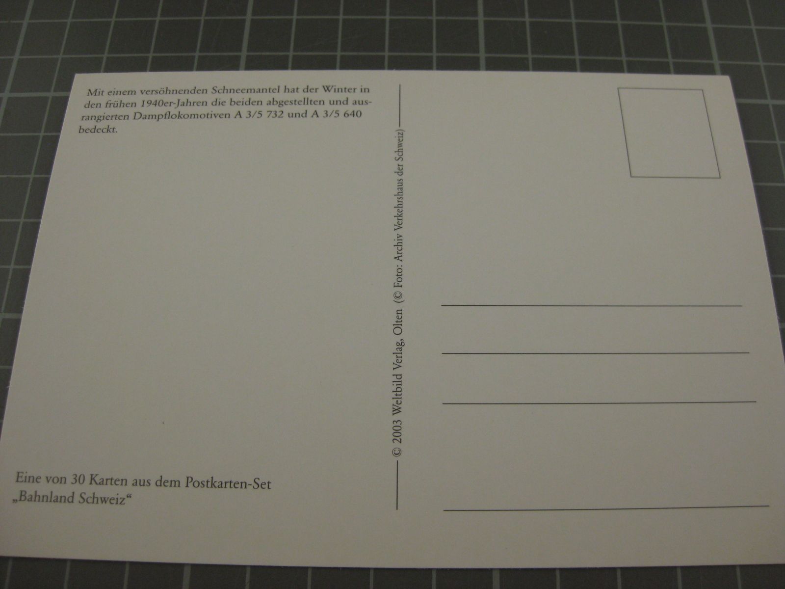 Cartoline postali: AK SBB Dampfloks unter Schnee – Usato da Malters venduto da Marosko 1