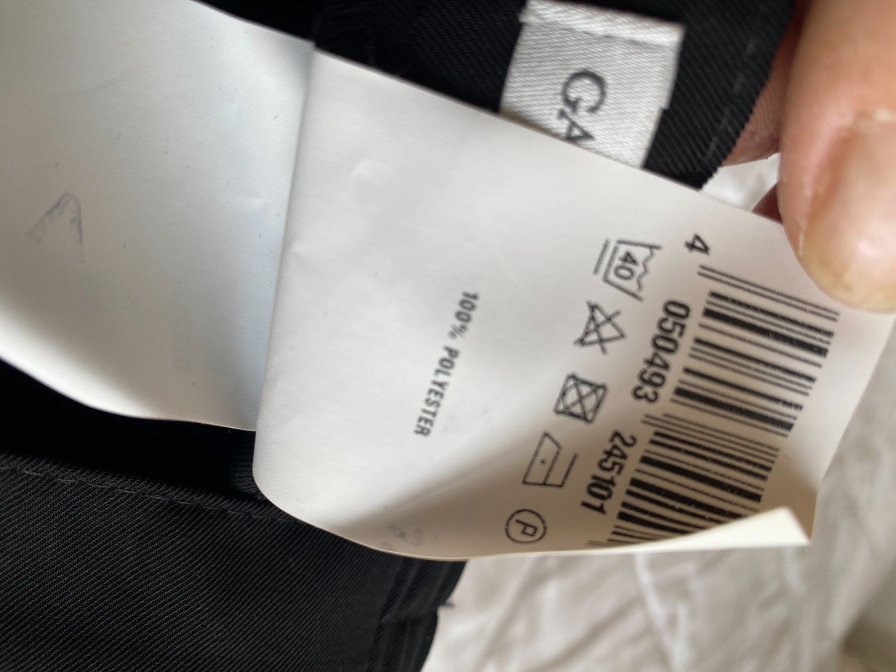 Polyester Pantaloni: Gardeur Hose, schwarz, Gr. 46, Polyester – Usato da Gümligen venduto da Primeselection 3