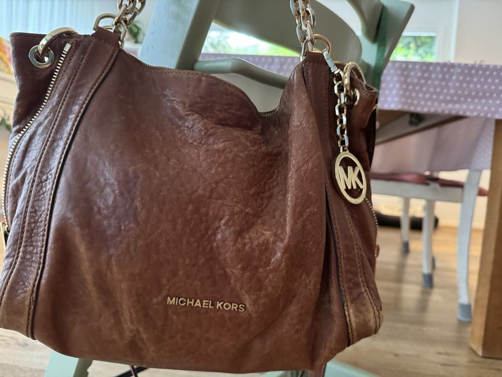 Michael Kors Ledertasche Braun! Vintage 🤎 (Gebraucht) in Suhr für