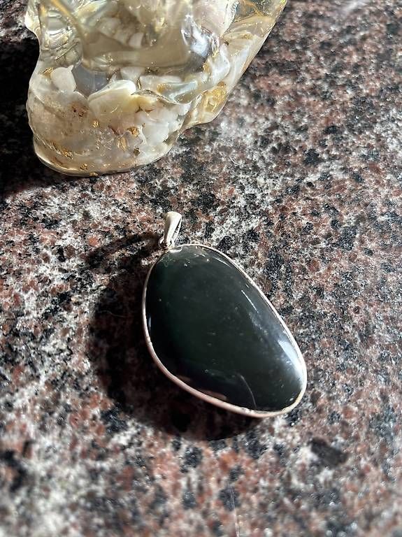 Anhänger: Grand pendentif obsidienne oeil céleste – Gebraucht aus Perroy von barballalla 1