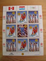 Ski WM 1988 Calgary Briefmarkenblock Vreni Schneider