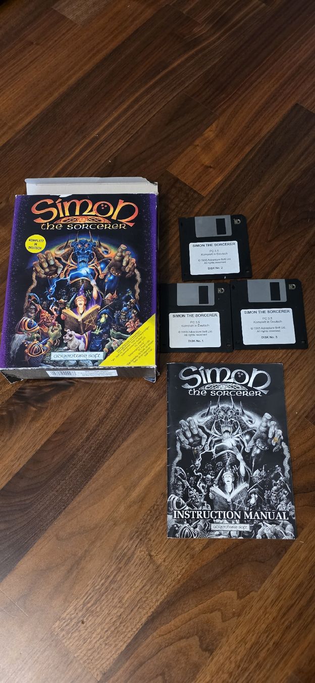 Giochi: Simon the Sorcerer Big Box PC 3.5" Disketten – Usato da Jona venduto da AntonioSposito